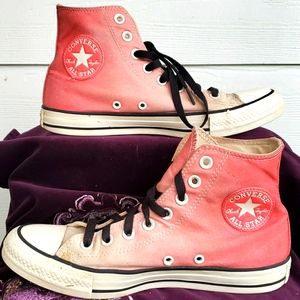 EUC CTAS Converse Chuck Taylor All Star Hi Sneaker-Pink Ombre (6.5M; 8.5W) kicks